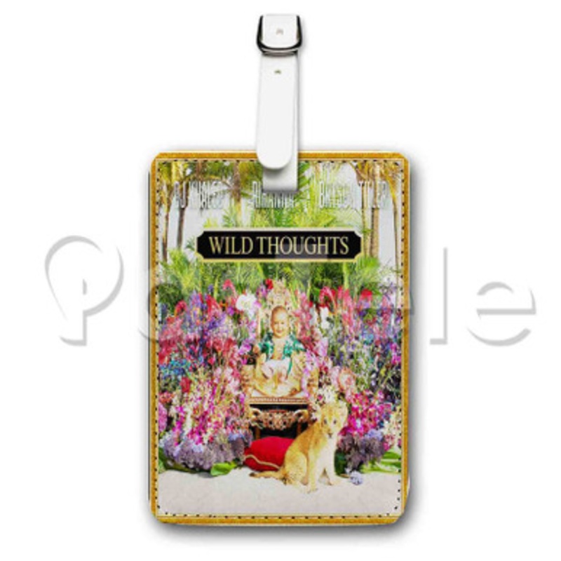 DJ Khaled feat Rihanna Wild Thoughts Custom Luggage Tags PU Leather Travel Baggage Name ID Labels Tag