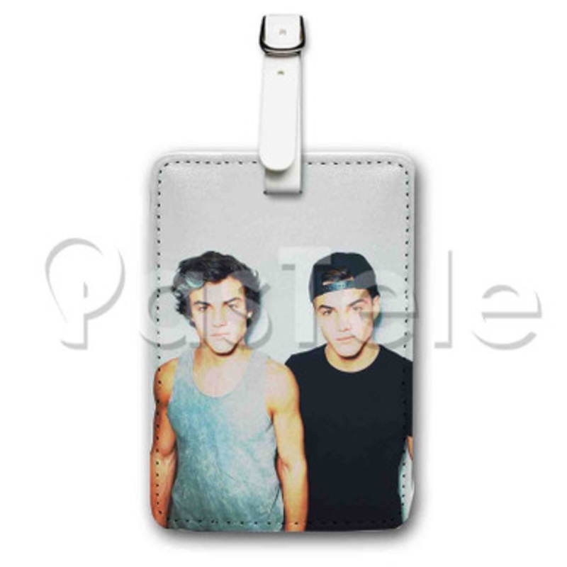 Dolan Twins Custom Luggage Tags PU Leather Travel Baggage Name ID Labels Tag
