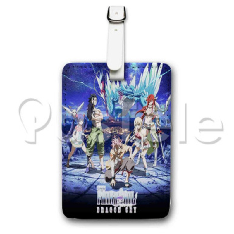Fairy Tail Custom Luggage Tags PU Leather Travel Baggage Name ID Labels Tag