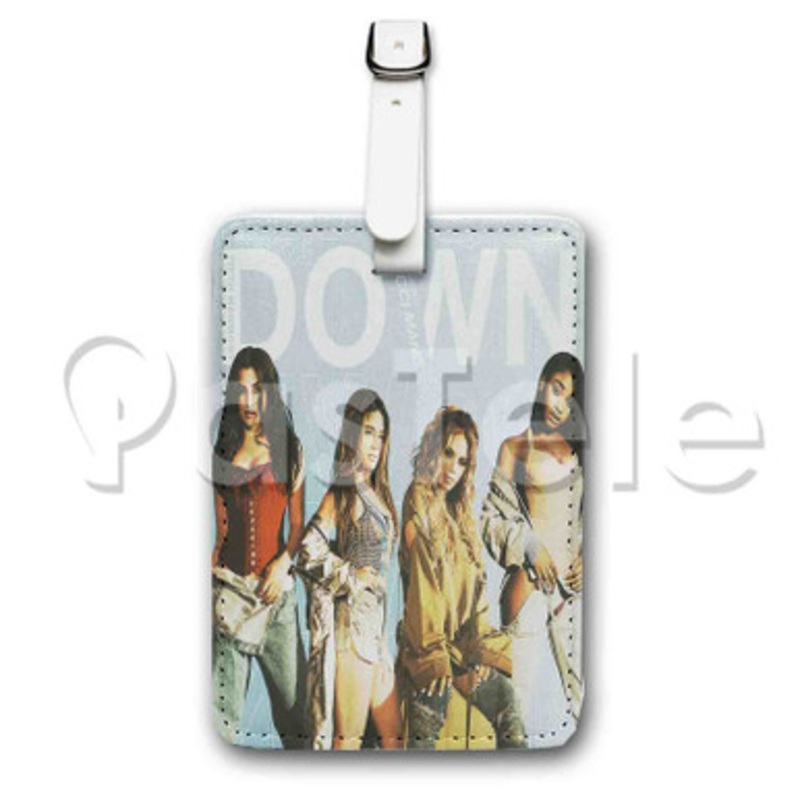 Fifth Harmony Down Custom Luggage Tags PU Leather Travel Baggage Name ID Labels Tag