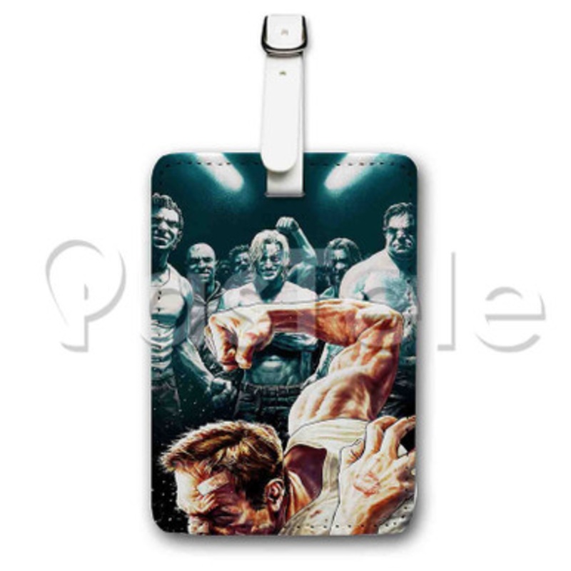 Fight Club Custom Luggage Tags PU Leather Travel Baggage Name ID Labels Tag