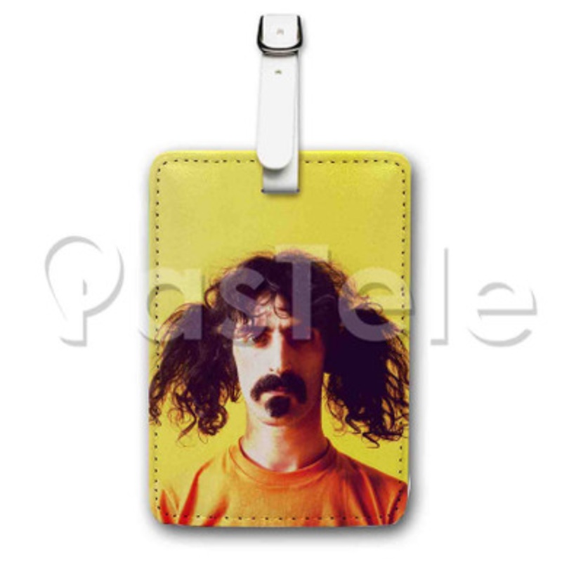 Frank Zappa Custom Luggage Tags PU Leather Travel Baggage Name ID Labels Tag