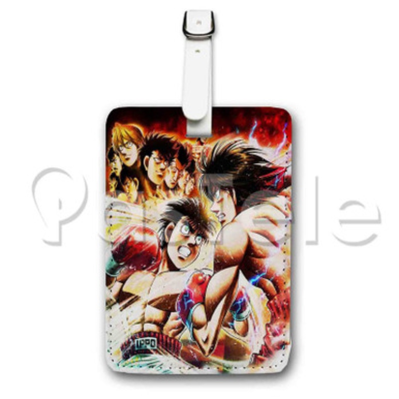 Hajime no Ippo Custom Luggage Tags PU Leather Travel Baggage Name ID Labels Tag