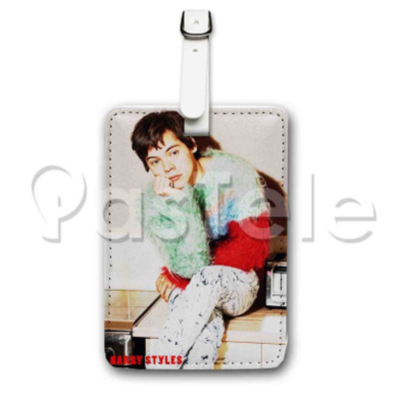 Harry Styles Custom Luggage Tags PU Leather Travel Baggage Name ID Labels Tag