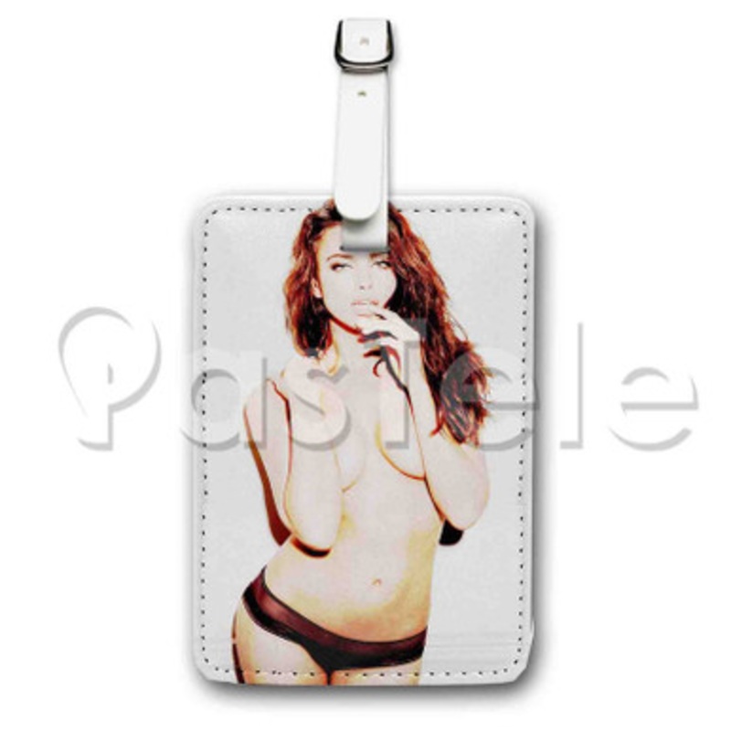 Irina Shayk Custom Luggage Tags PU Leather Travel Baggage Name ID Labels Tag