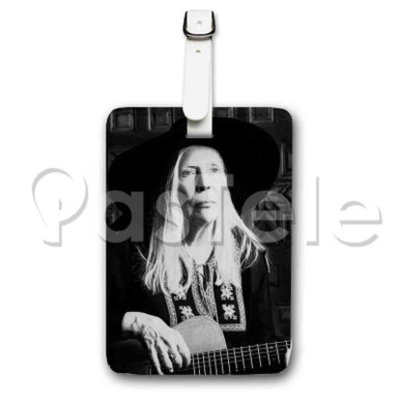 Joni Mitchell Custom Luggage Tags PU Leather Travel Baggage Name ID Labels Tag