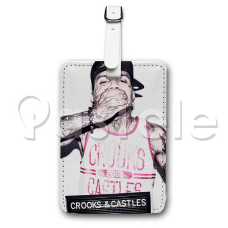 Kid Ink Custom Luggage Tags PU Leather Travel Baggage Name ID Labels Tag
