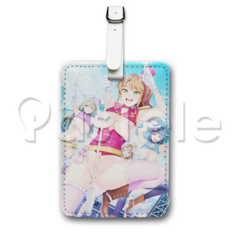 Kyonyuu Reijou MC Gakuen Custom Luggage Tags PU Leather Travel Baggage Name ID Labels Tag