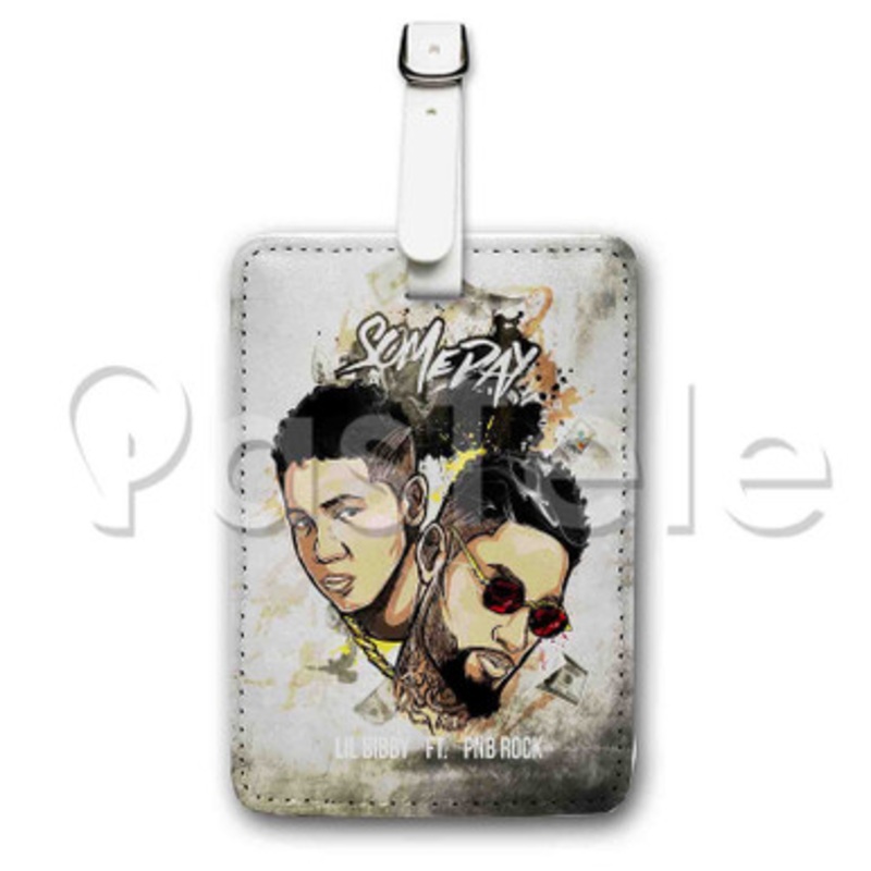 Lil Bibby Feat Pn B Rock Someday Custom Luggage Tags PU Leather Travel Baggage Name ID Labels Tag