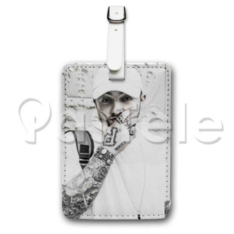 Mac Miller Custom Luggage Tags PU Leather Travel Baggage Name ID Labels Tag
