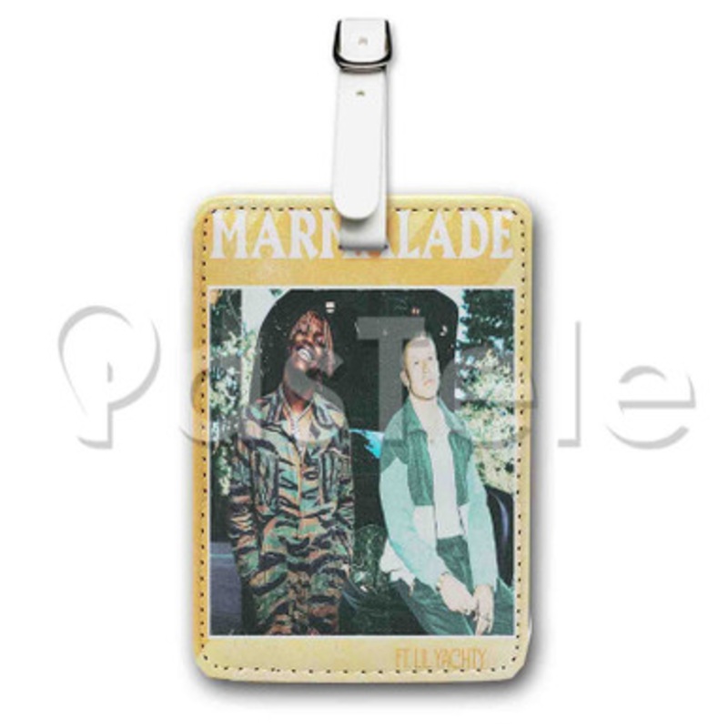 Macklemore feat Lil Yachty Custom Luggage Tags PU Leather Travel Baggage Name ID Labels Tag
