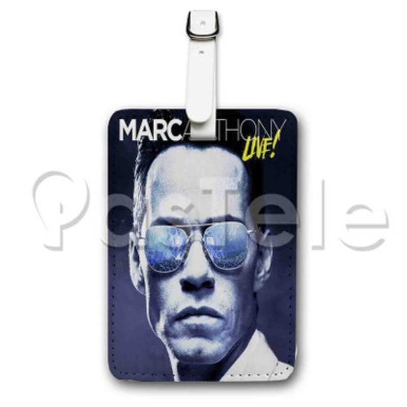 Marc Anthony Custom Luggage Tags PU Leather Travel Baggage Name ID Labels Tag