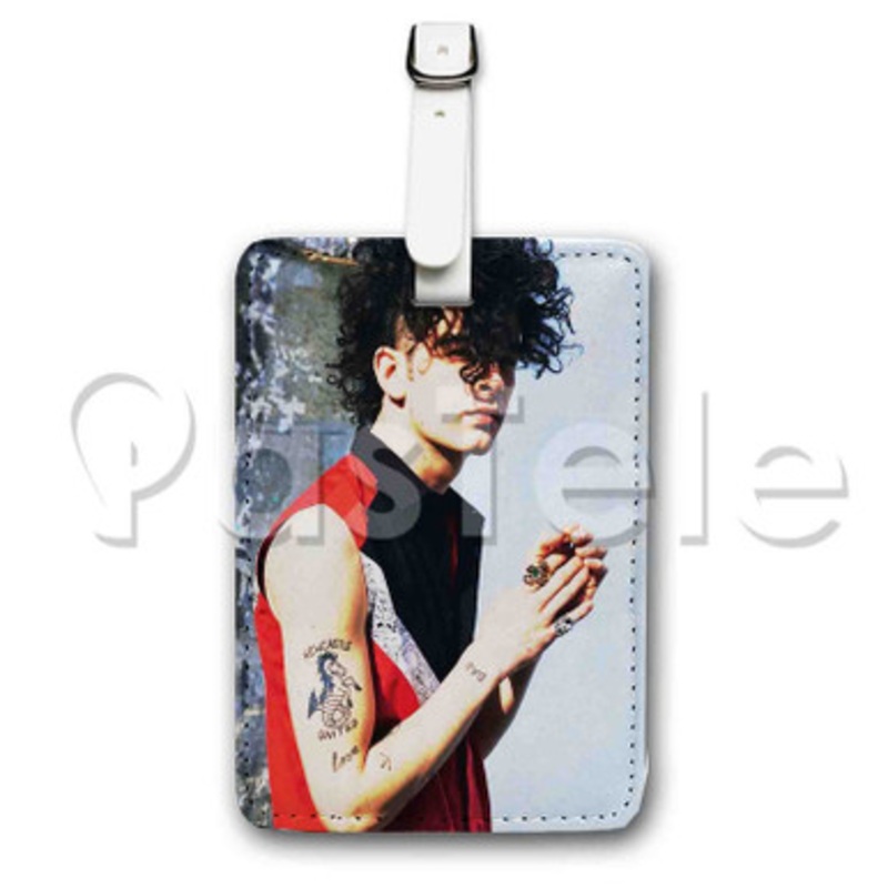 Matt Healy Custom Luggage Tags PU Leather Travel Baggage Name ID Labels Tag