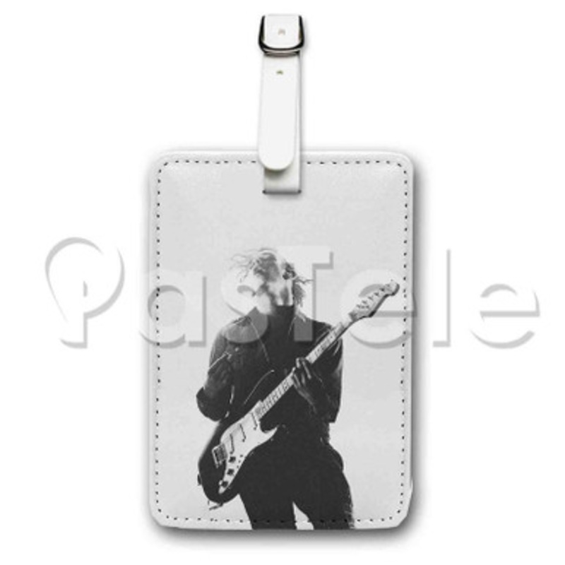 Matt Healy Guitar Custom Luggage Tags PU Leather Travel Baggage Name ID Labels Tag