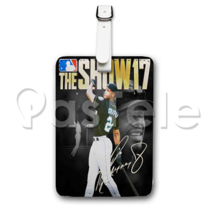MLB The Show 17 Custom Luggage Tags PU Leather Travel Baggage Name ID Labels Tag