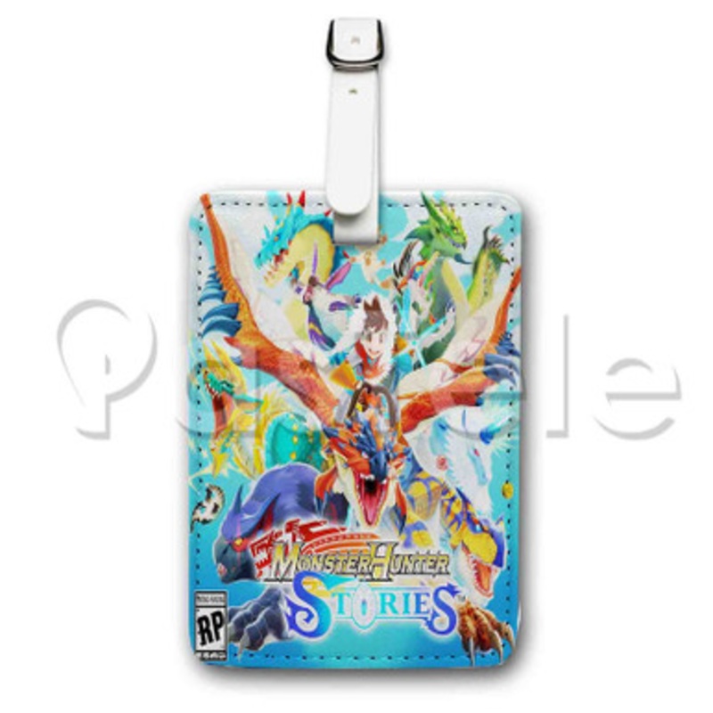 Monster Hunter Stories Ride On Custom Luggage Tags PU Leather Travel Baggage Name ID Labels Tag
