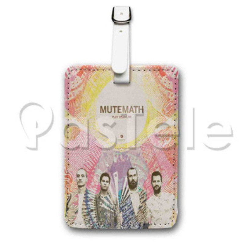 Mutemath Play Dead Live Custom Luggage Tags PU Leather Travel Baggage Name ID Labels Tag