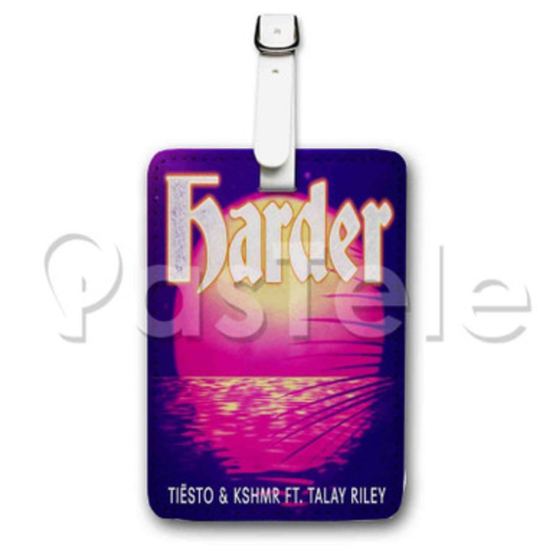 Ti sto KSHMR ft Talay Riley Harder Custom Luggage Tags PU Leather Travel Baggage Name ID Labels Tag