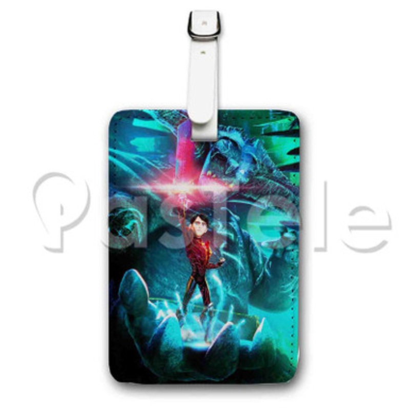 Trollhunters Custom Luggage Tags PU Leather Travel Baggage Name ID Labels Tag