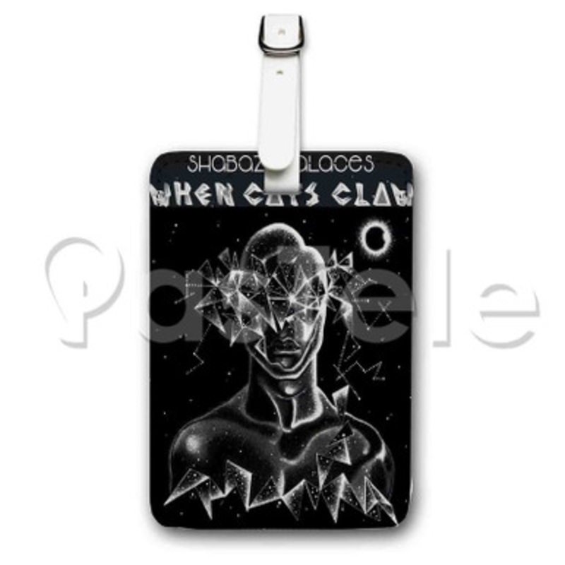 When Cats Claw Shabazz Palaces Custom Luggage Tags PU Leather Travel Baggage Name ID Labels Tag