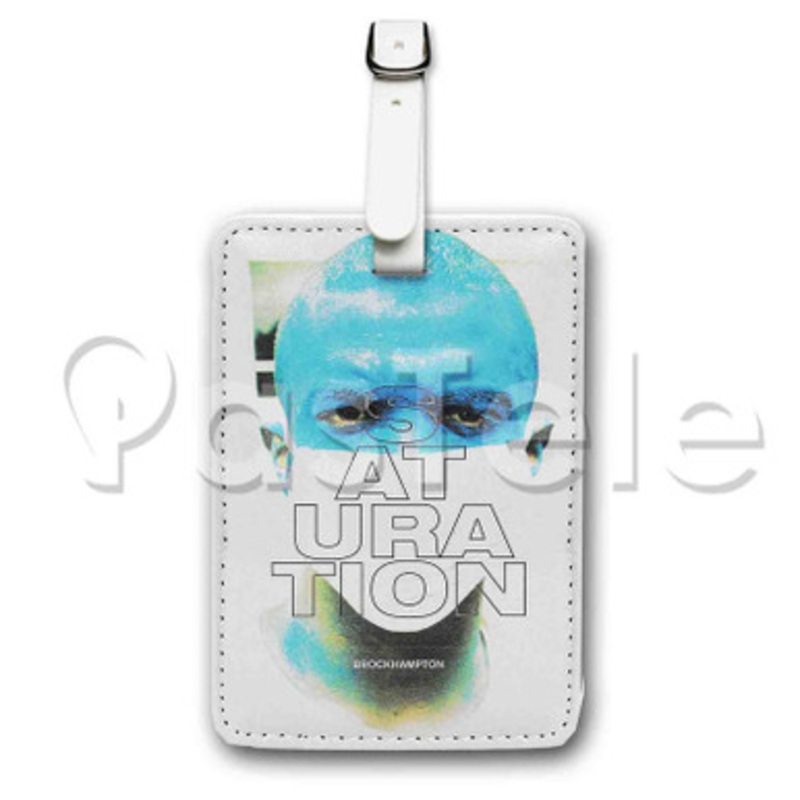 Bank Brockhampton Custom Luggage Tags PU Leather Travel Baggage Name ID Labels Tag