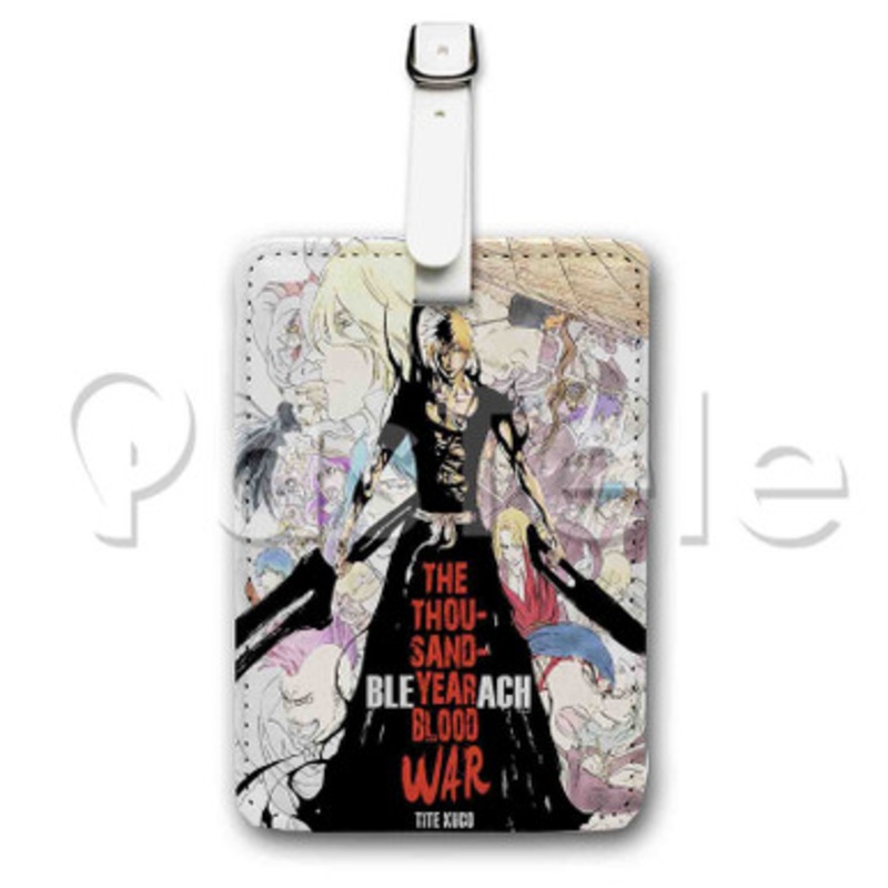 Bleach Custom Luggage Tags PU Leather Travel Baggage Name ID Labels Tag