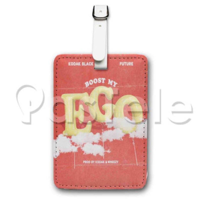 Boost My Ego Kodak Black Feat Future Custom Luggage Tags PU Leather Travel Baggage Name ID Labels Tag