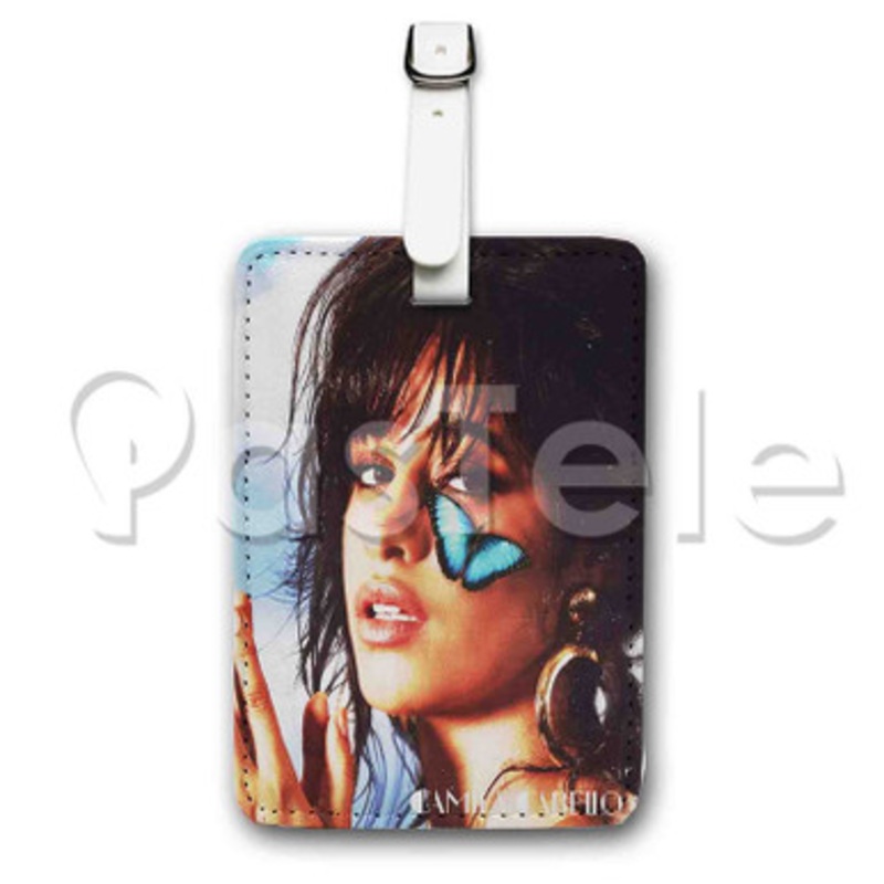 Camila Cabello 3 Custom Luggage Tags PU Leather Travel Baggage Name ID Labels Tag