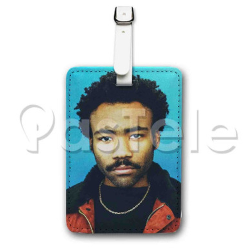Childish Gambino Donald Glover Custom Luggage Tags PU Leather Travel Baggage Name ID Labels Tag