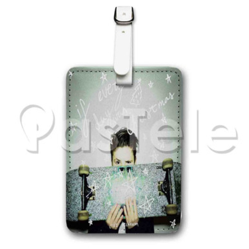 Cruz Beckham If Everyday Was Christmas Custom Luggage Tags PU Leather Travel Baggage Name ID Labels
