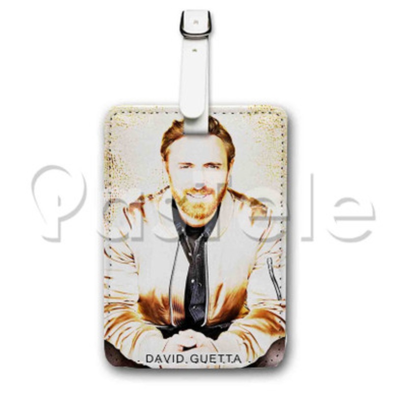 David Guetta Custom Luggage Tags PU Leather Travel Baggage Name ID Labels Tag