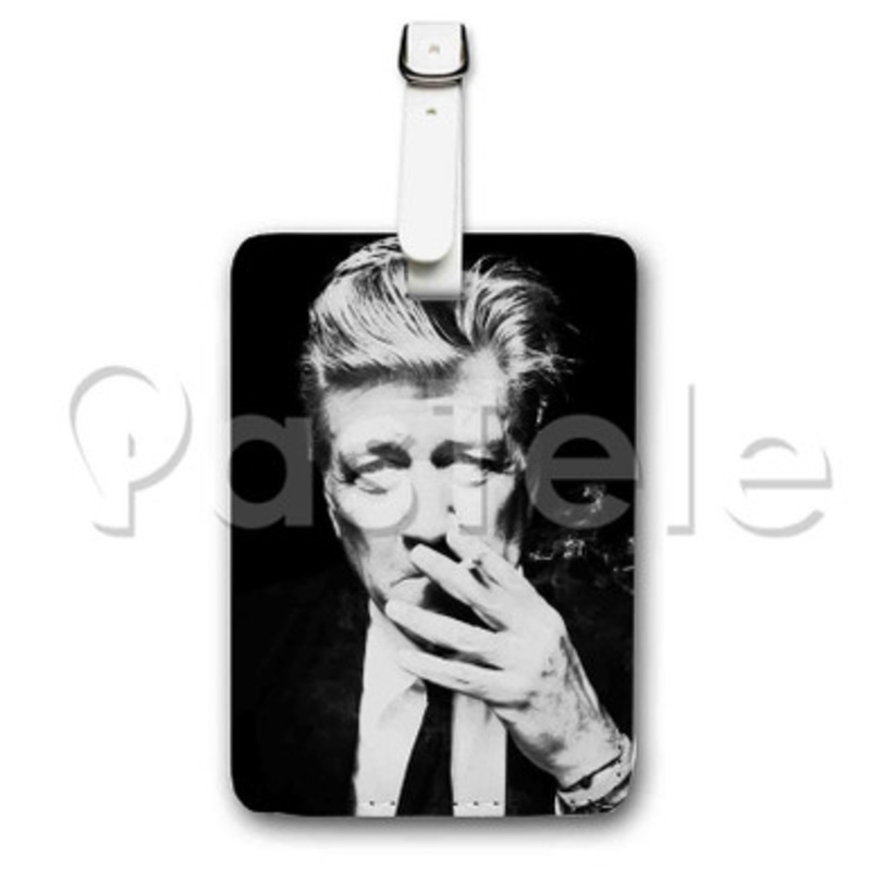 David Lynch Custom Luggage Tags PU Leather Travel Baggage Name ID Labels Tag