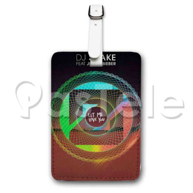 DJ Snake Zedd Let Me Love You ft Justin Bieber Custom Luggage Tags PU Leather Travel Baggage Name ID