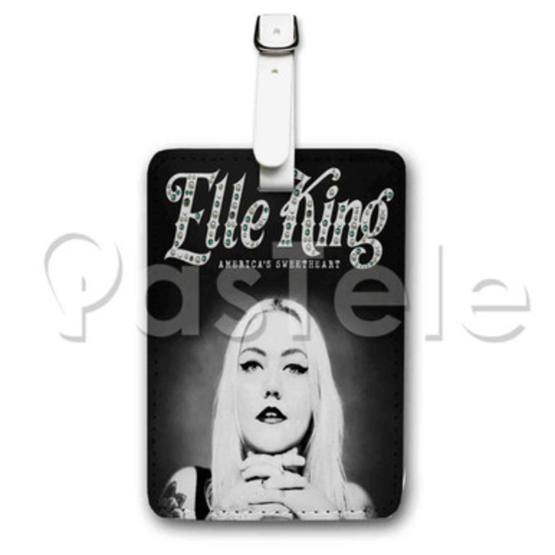 Elle King Custom Luggage Tags PU Leather Travel Baggage Name ID Labels