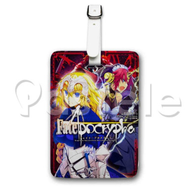 Fate Apocrypha Anime Custom Luggage Tags PU Leather Travel Baggage Name ID Labels Tag