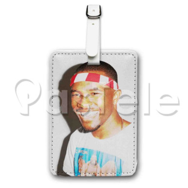 Frank Ocean Custom Luggage Tags PU Leather Travel Baggage Name ID Labels Tag