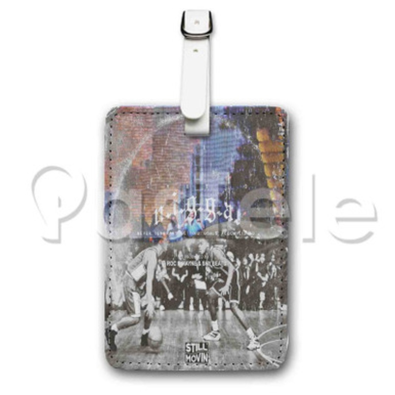 Ghetto Nigga Dizzy Wright Custom Luggage Tags PU Leather Travel Baggage Name ID Labels Tag