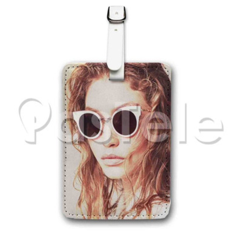 Gigi Hadid Custom Luggage Tags PU Leather Travel Baggage Name ID Labels