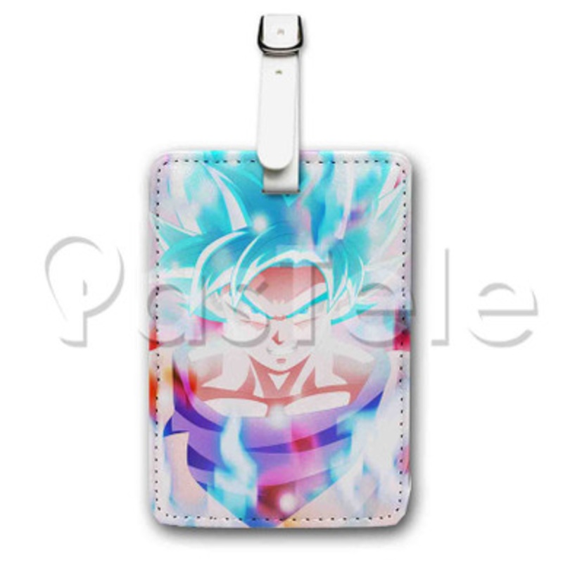 Goku Dragon Ball Super Custom Luggage Tags PU Leather Travel Baggage Name ID Labels Tag