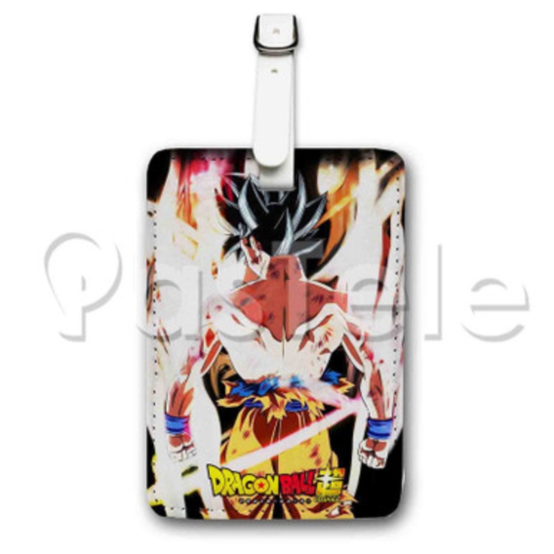 Goku Dragon Ball Super Ultra Custom Luggage Tags PU Leather Travel Baggage Name ID Labels Tag