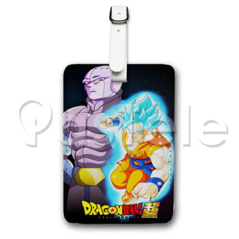Hit vs Goku Dragon Ball Super Custom Luggage Tags PU Leather Travel Baggage Name ID Labels