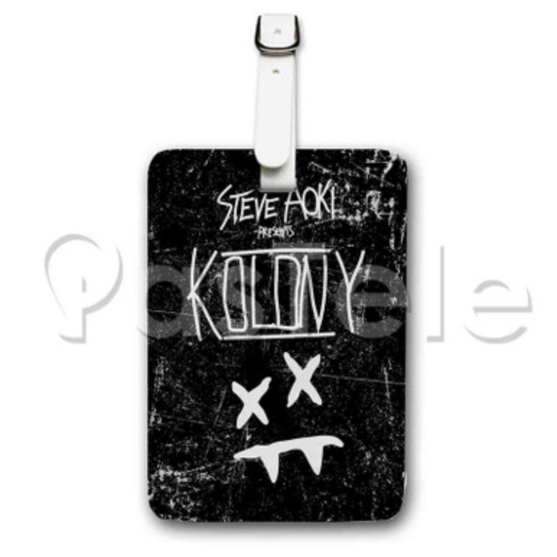 If I Told You That I Loved You Steve Aoki Feat Wale Custom Luggage Tags PU Leather Travel Baggage Name ID Labels Tag