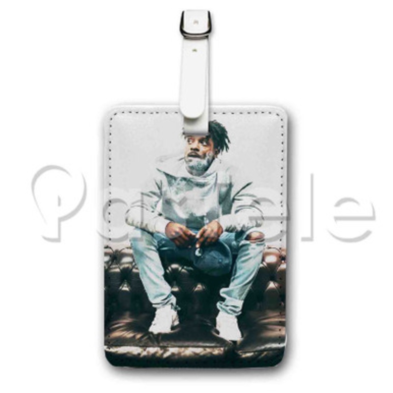 Isaiah Rashad Custom Luggage Tags PU Leather Travel Baggage Name ID Labels Tag