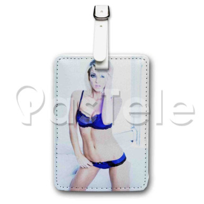 Jenna Marbles Custom Luggage Tags PU Leather Travel Baggage Name ID Labels