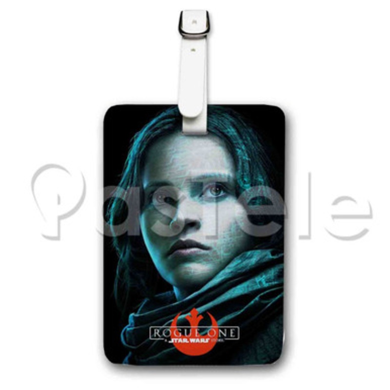 Jyn Erso Star Rogue One A Star Wars Story Custom Luggage Tags PU Leather Travel Baggage Name ID Labe