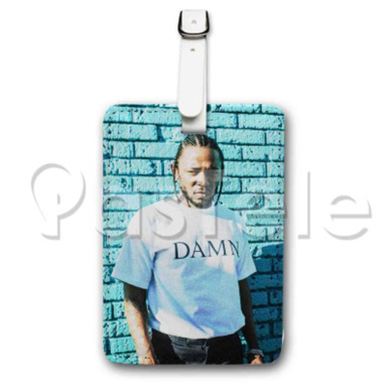 Kendrick Lamar Damn Custom Luggage Tags PU Leather Travel Baggage Name ID Labels Tag