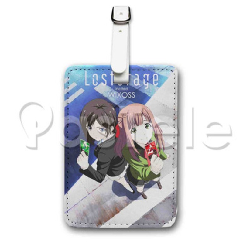 Lostorage Incited WIXOSS Custom Luggage Tags PU Leather Travel Baggage Name ID Labels