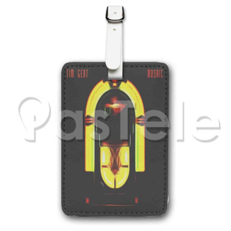 Mosaic Tim Gent Custom Luggage Tags PU Leather Travel Baggage Name ID Labels Tag