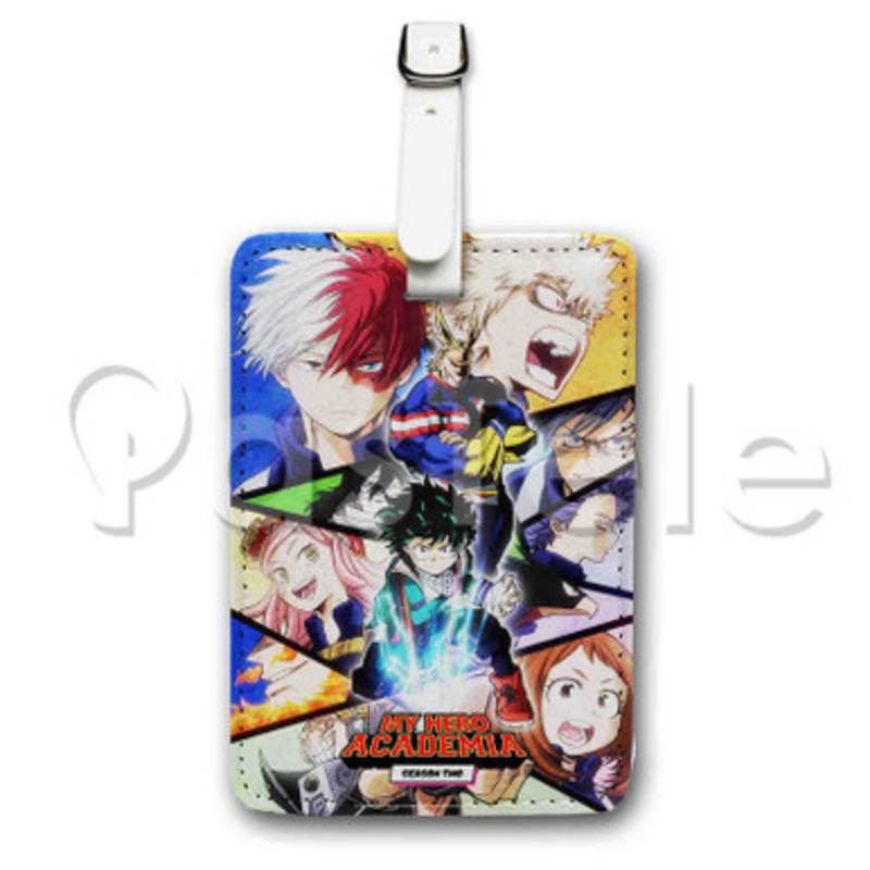 My Hero Academia Custom Luggage Tags PU Leather Travel Baggage Name ID Labels Tag