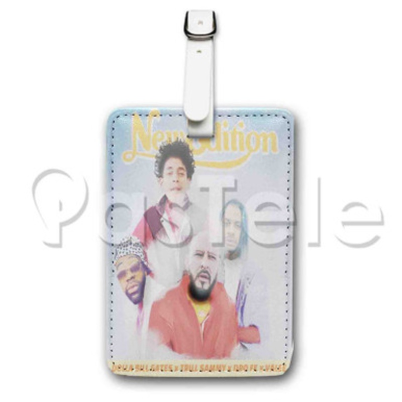 New Edition Dro Fe Feat Valee Dolla Bill Gates Trill Custom Luggage Tags PU Leather Travel Baggage Name ID Labels Tag